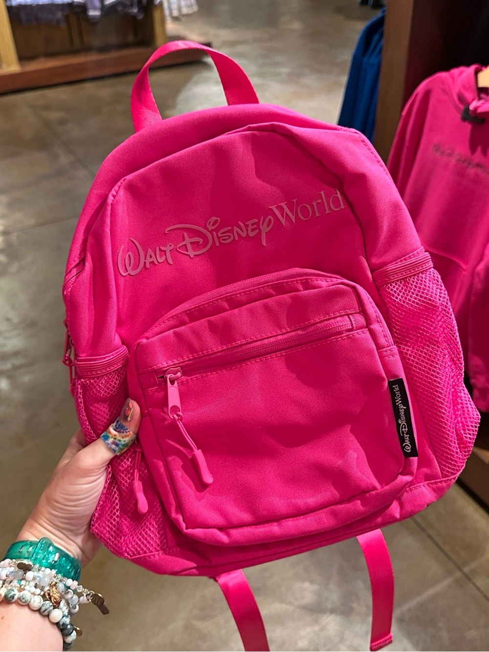 Disney pink backpack WDW 2026